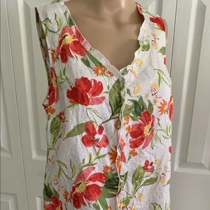J. Jill Love Linen Floral Dress - Small